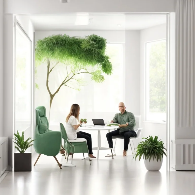 Group meditation session at Virelia center in Dubai Marina